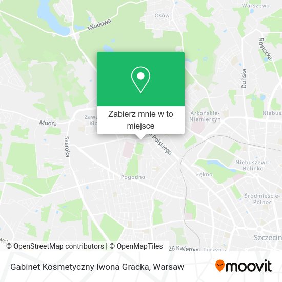 Mapa Gabinet Kosmetyczny Iwona Gracka