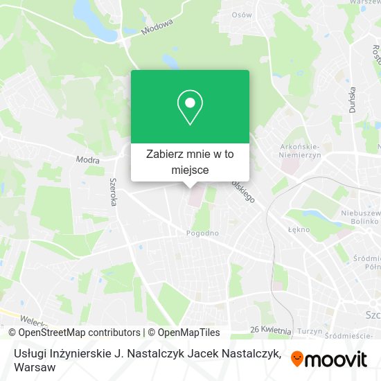 Mapa Usługi Inżynierskie J. Nastalczyk Jacek Nastalczyk