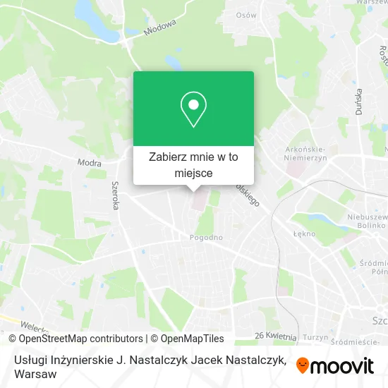 Mapa Usługi Inżynierskie J. Nastalczyk Jacek Nastalczyk