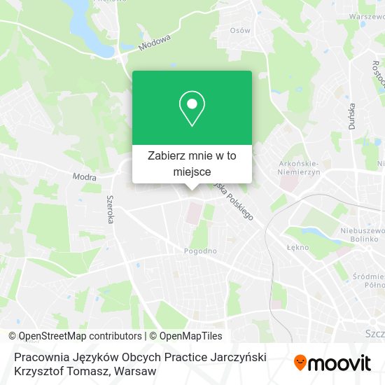 Mapa Pracownia Języków Obcych Practice Jarczyński Krzysztof Tomasz