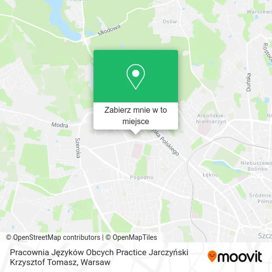 Mapa Pracownia Języków Obcych Practice Jarczyński Krzysztof Tomasz