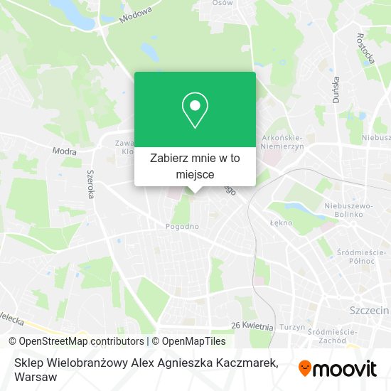 Mapa Sklep Wielobranżowy Alex Agnieszka Kaczmarek