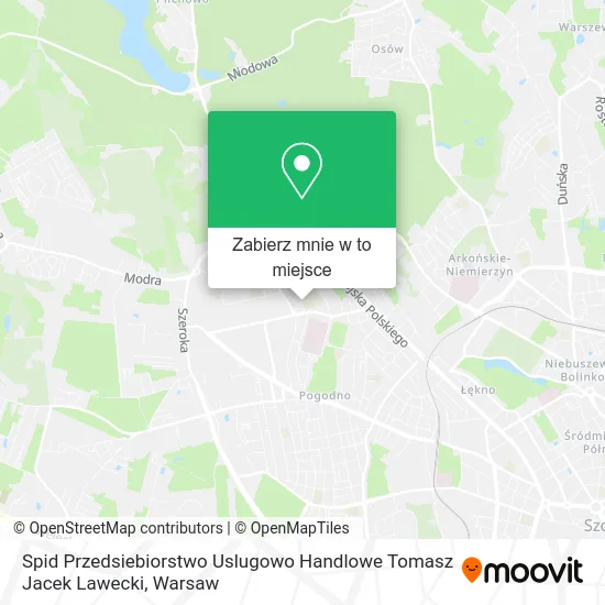 Mapa Spid Przedsiebiorstwo Uslugowo Handlowe Tomasz Jacek Lawecki