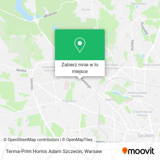 Mapa Terma-Prim Homis Adam Szczecin