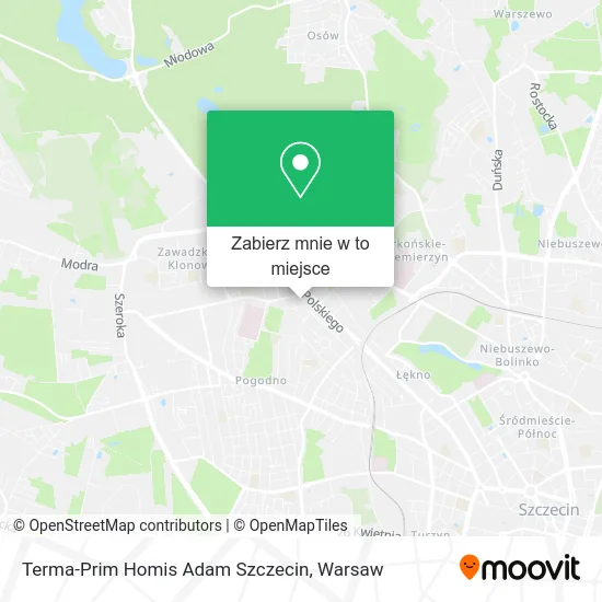 Mapa Terma-Prim Homis Adam Szczecin