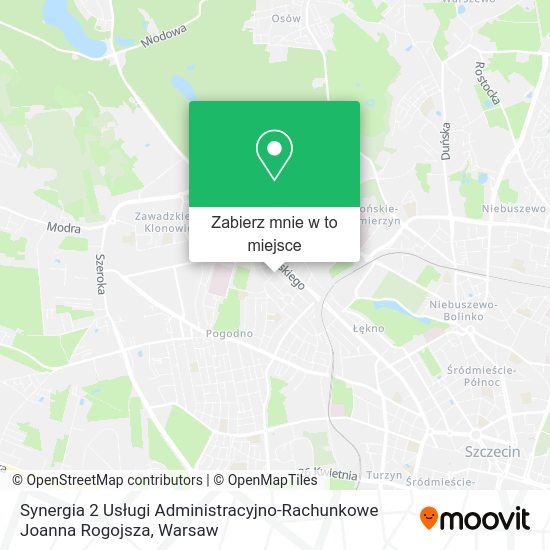 Mapa Synergia 2 Usługi Administracyjno-Rachunkowe Joanna Rogojsza