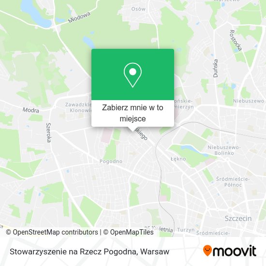 Mapa Stowarzyszenie na Rzecz Pogodna