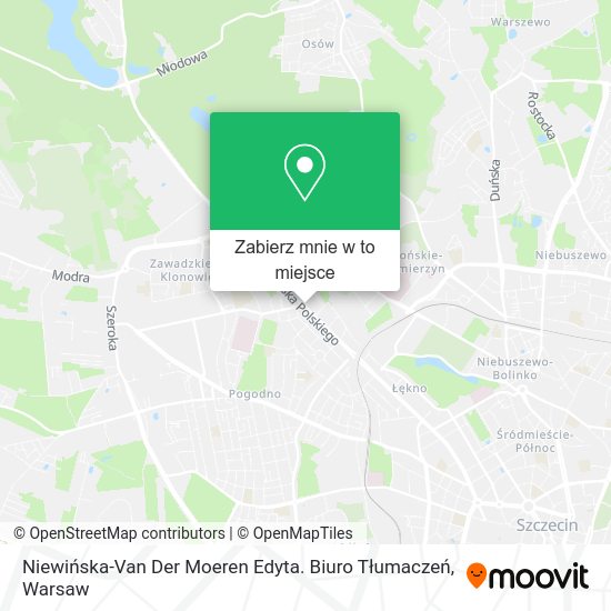 Mapa Niewińska-Van Der Moeren Edyta. Biuro Tłumaczeń