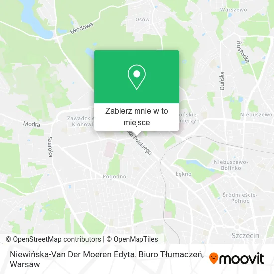 Mapa Niewińska-Van Der Moeren Edyta. Biuro Tłumaczeń