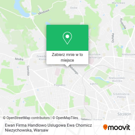 Mapa Ewan Firma Handlowo Uslugowa Ewa Chomicz Niezychowska