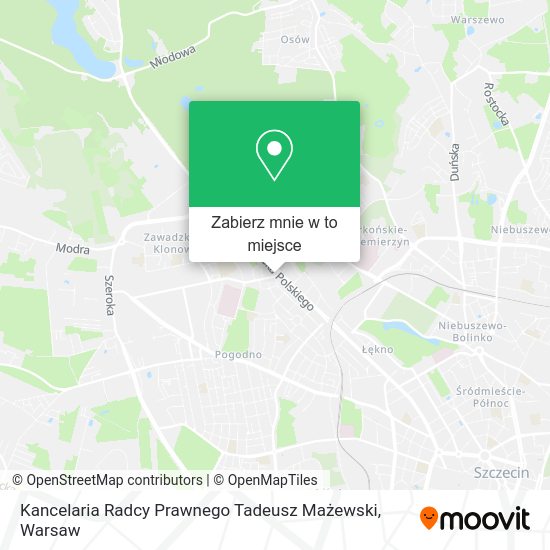 Mapa Kancelaria Radcy Prawnego Tadeusz Mażewski