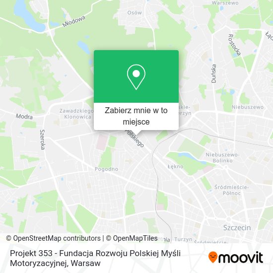 Mapa Projekt 353 - Fundacja Rozwoju Polskiej Myśli Motoryzacyjnej