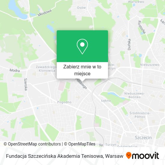 Mapa Fundacja Szczecińska Akademia Tenisowa