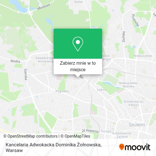 Mapa Kancelaria Adwokacka Dominika Żołnowska