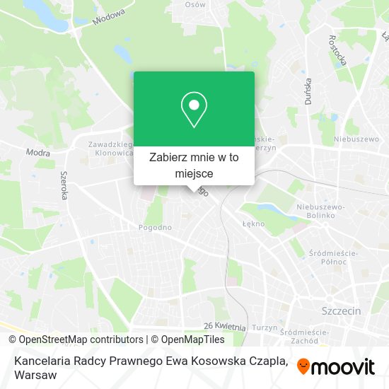 Mapa Kancelaria Radcy Prawnego Ewa Kosowska Czapla