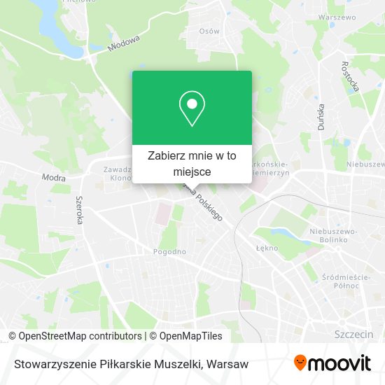 Mapa Stowarzyszenie Piłkarskie Muszelki