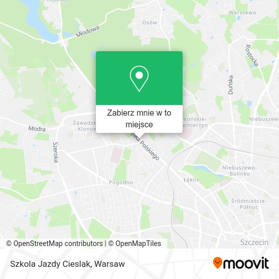 Mapa Szkola Jazdy Cieslak