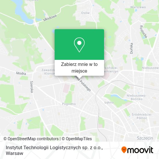 Mapa Instytut Technologii Logistycznych sp. z o.o.