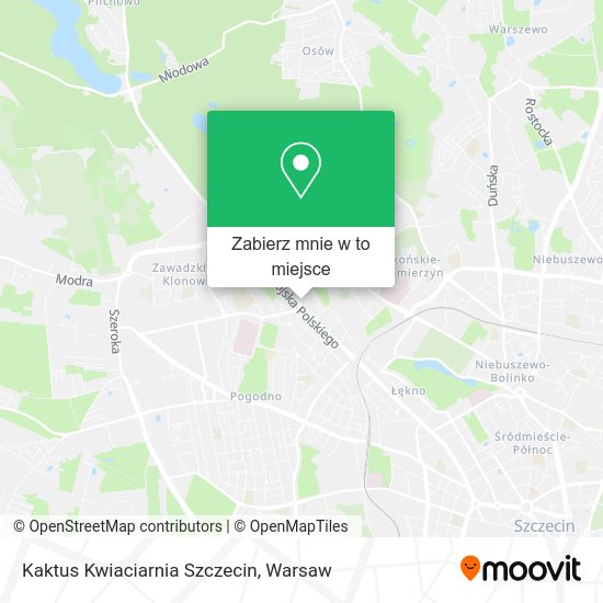 Mapa Kaktus Kwiaciarnia Szczecin