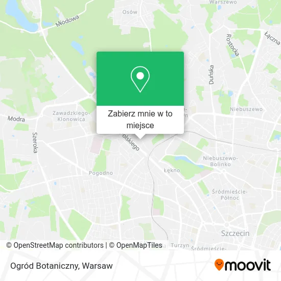 Mapa Ogród Botaniczny