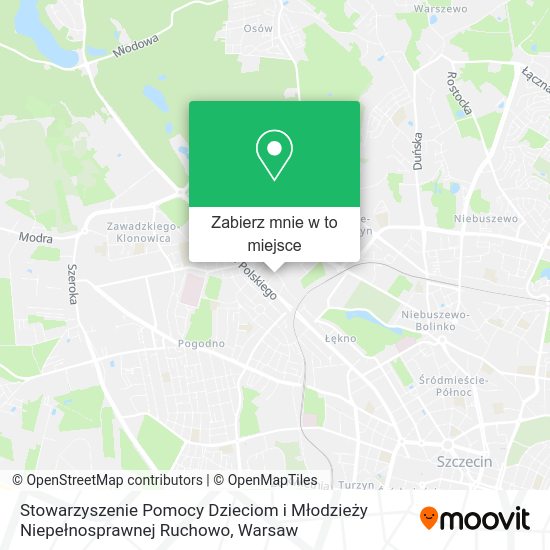 Mapa Stowarzyszenie Pomocy Dzieciom i Młodzieży Niepełnosprawnej Ruchowo