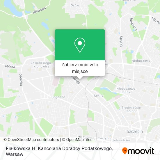 Mapa Fiałkowska H. Kancelaria Doradcy Podatkowego