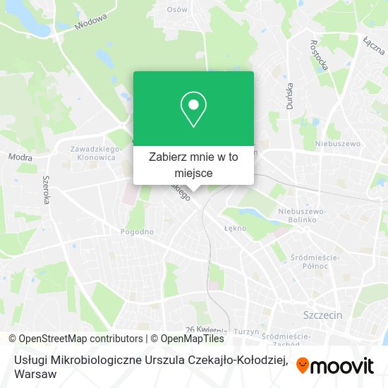 Mapa Usługi Mikrobiologiczne Urszula Czekajło-Kołodziej