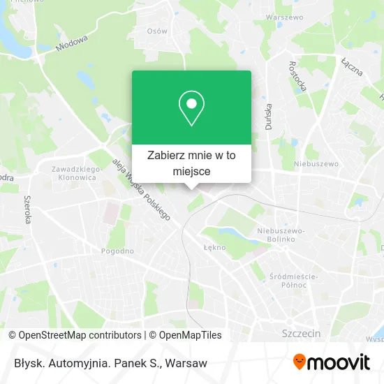 Mapa Błysk. Automyjnia. Panek S.