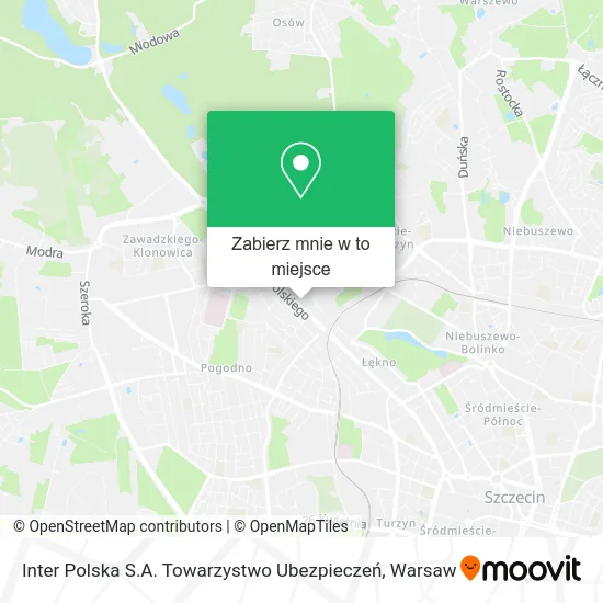 Mapa Inter Polska S.A. Towarzystwo Ubezpieczeń