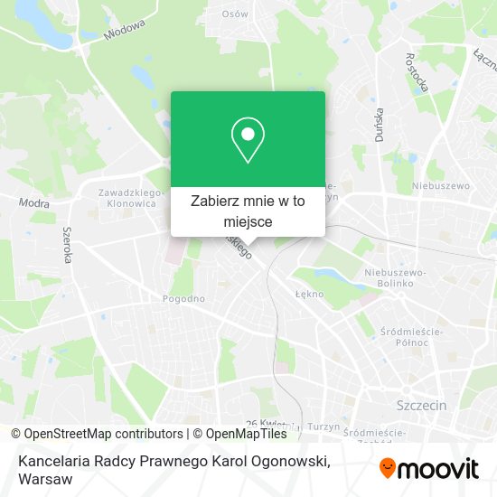 Mapa Kancelaria Radcy Prawnego Karol Ogonowski