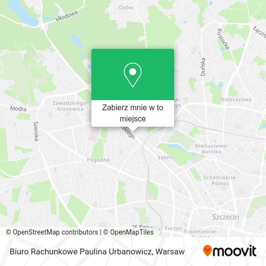 Mapa Biuro Rachunkowe Paulina Urbanowicz