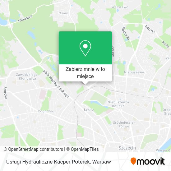 Mapa Usługi Hydrauliczne Kacper Poterek