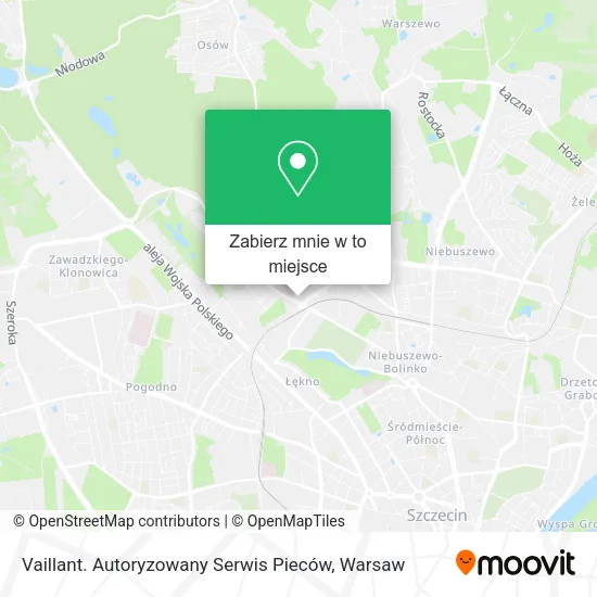 Mapa Vaillant. Autoryzowany Serwis Pieców