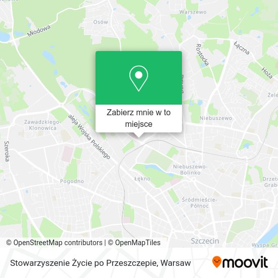 Mapa Stowarzyszenie Życie po Przeszczepie