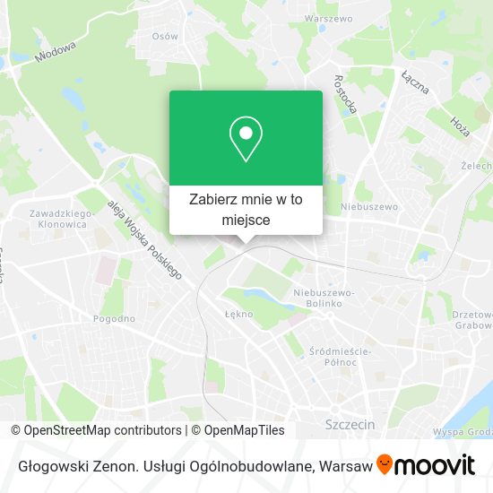 Mapa Głogowski Zenon. Usługi Ogólnobudowlane