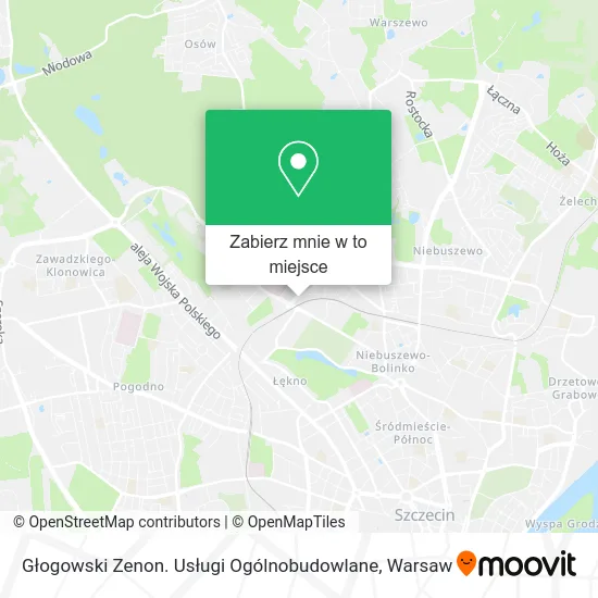 Mapa Głogowski Zenon. Usługi Ogólnobudowlane