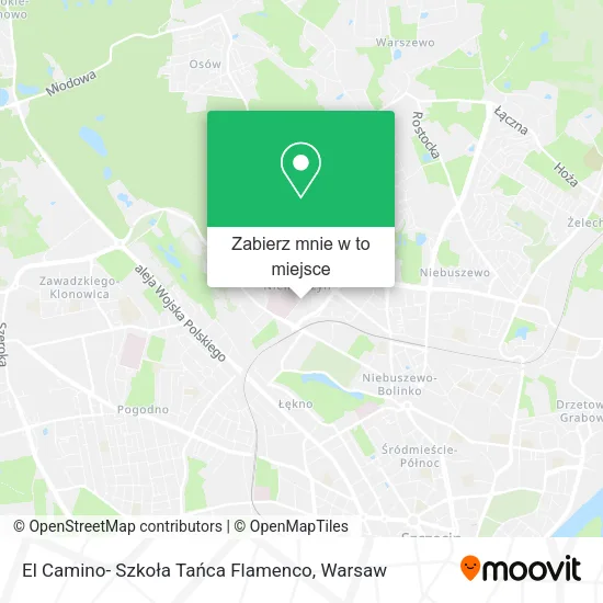 Mapa El Camino- Szkoła Tańca Flamenco