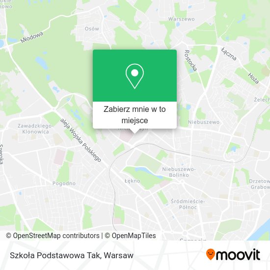 Mapa Szkoła Podstawowa Tak