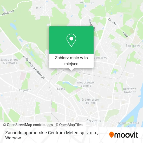 Mapa Zachodniopomorskie Centrum Meteo sp. z o.o.