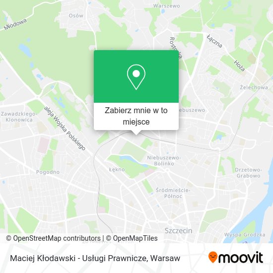 Mapa Maciej Kłodawski - Usługi Prawnicze