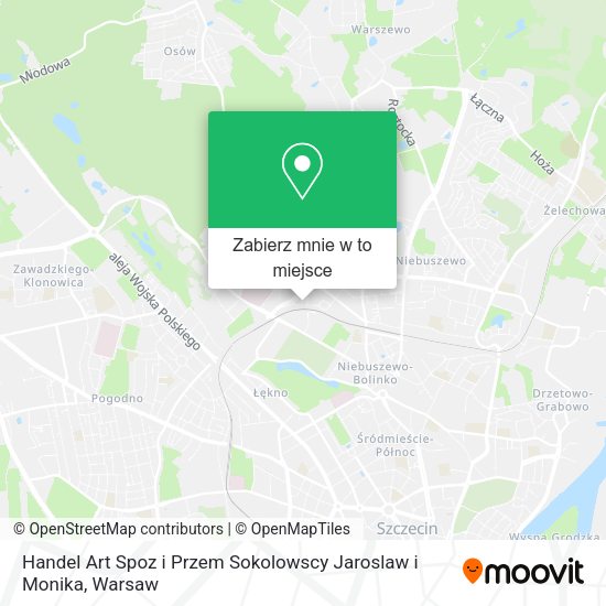 Mapa Handel Art Spoz i Przem Sokolowscy Jaroslaw i Monika