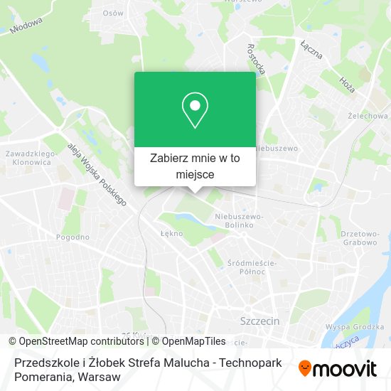 Mapa Przedszkole i Żłobek Strefa Malucha - Technopark Pomerania