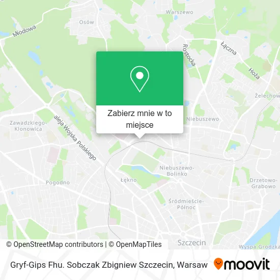 Mapa Gryf-Gips Fhu. Sobczak Zbigniew Szczecin
