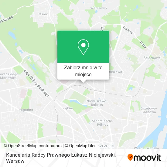 Mapa Kancelaria Radcy Prawnego Łukasz Niciejewski