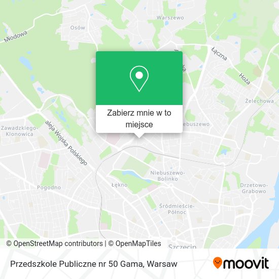 Mapa Przedszkole Publiczne nr 50 Gama