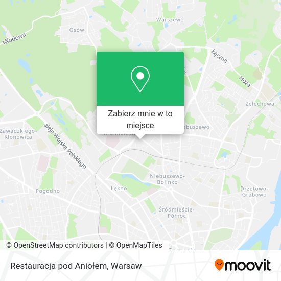 Mapa Restauracja pod Aniołem