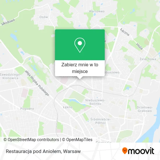 Mapa Restauracja pod Aniołem
