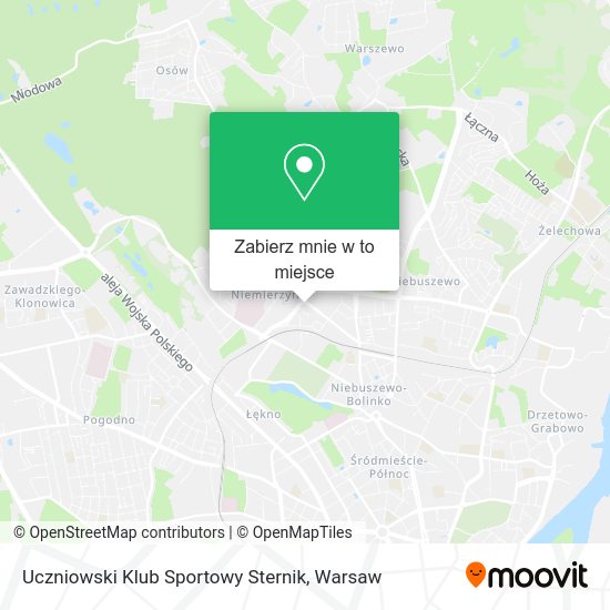 Mapa Uczniowski Klub Sportowy Sternik