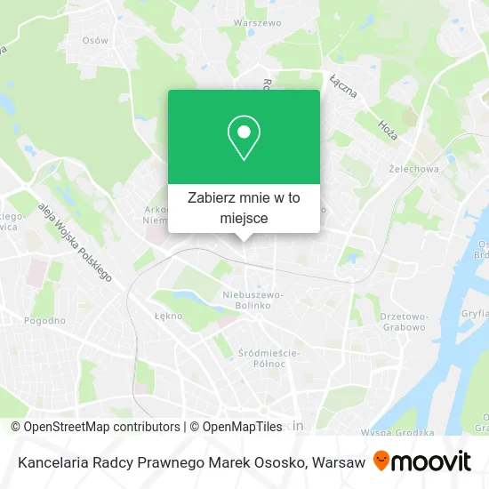 Mapa Kancelaria Radcy Prawnego Marek Ososko