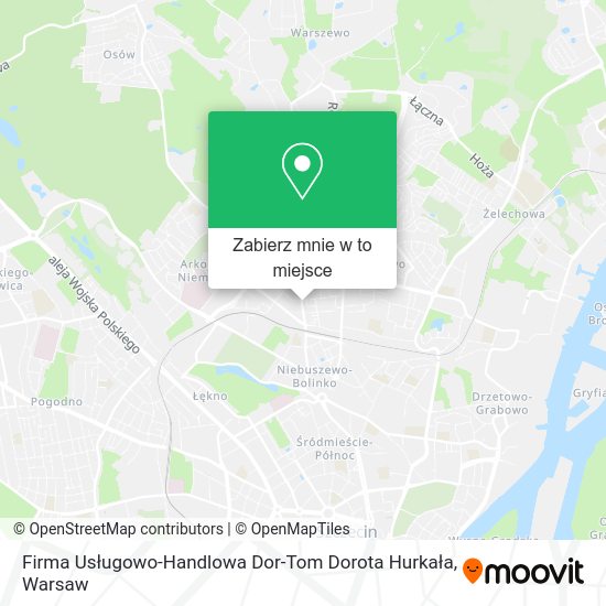 Mapa Firma Usługowo-Handlowa Dor-Tom Dorota Hurkała